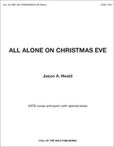 All Alone on Christmas Eve SATB choral sheet music cover